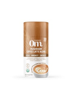 Om Mushroom Superfood Coffee Latte Blend Mushroom Powder 8.47 Ounce Canister 30 Servings Lion  - Image 2
