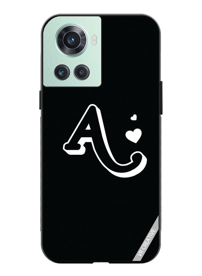 VR CREATIVE غطاء حماية لهاتف OnePlus 10R بتصميم حرف A متعدد الألوان - Image 1