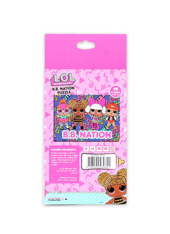 L.O.L. SURPRISE! B.B Nation- 99 Pc Jigsaw Puzzle 5 Years And Above  - Image 3