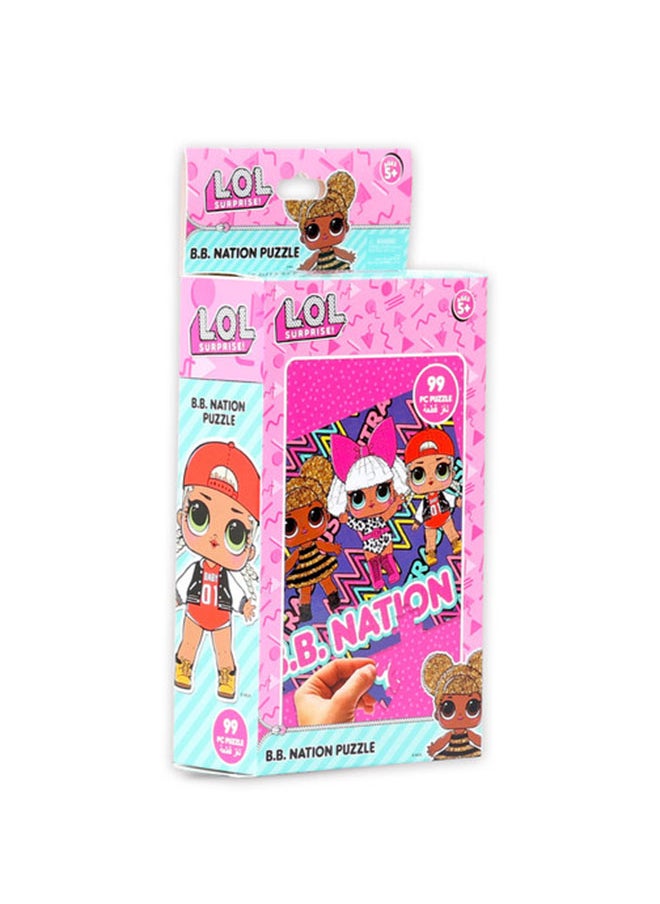 L.O.L. SURPRISE! B.B Nation- 99 Pc Jigsaw Puzzle 5 Years And Above  - Image 1
