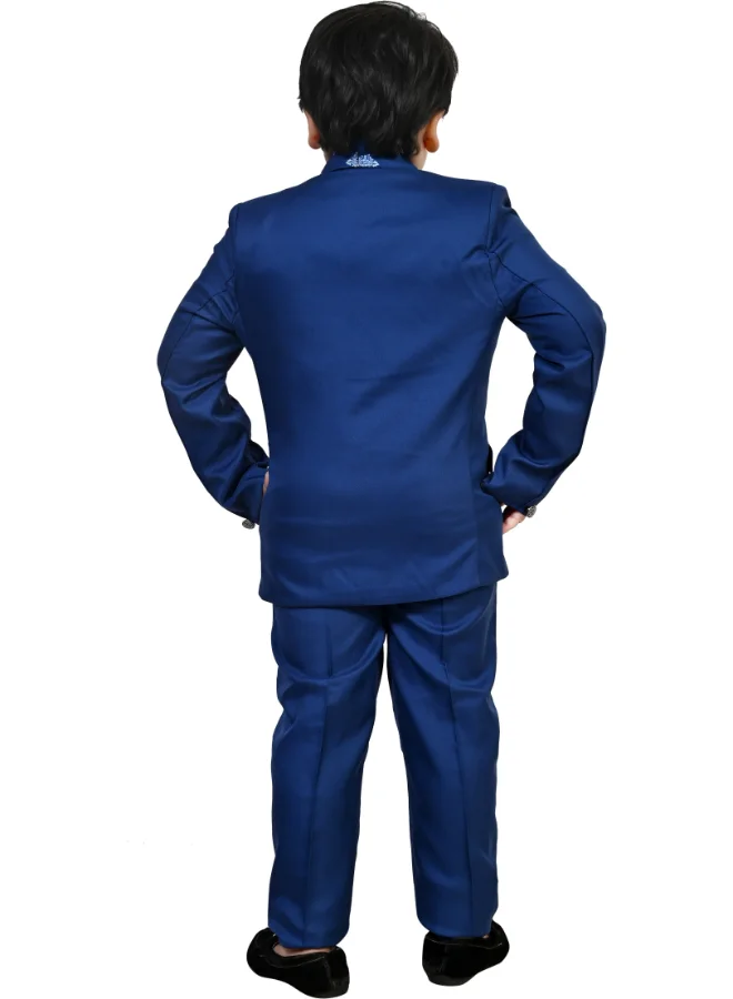 BT DEZINES Royal Blue 5-Piece Suit Set for Boys