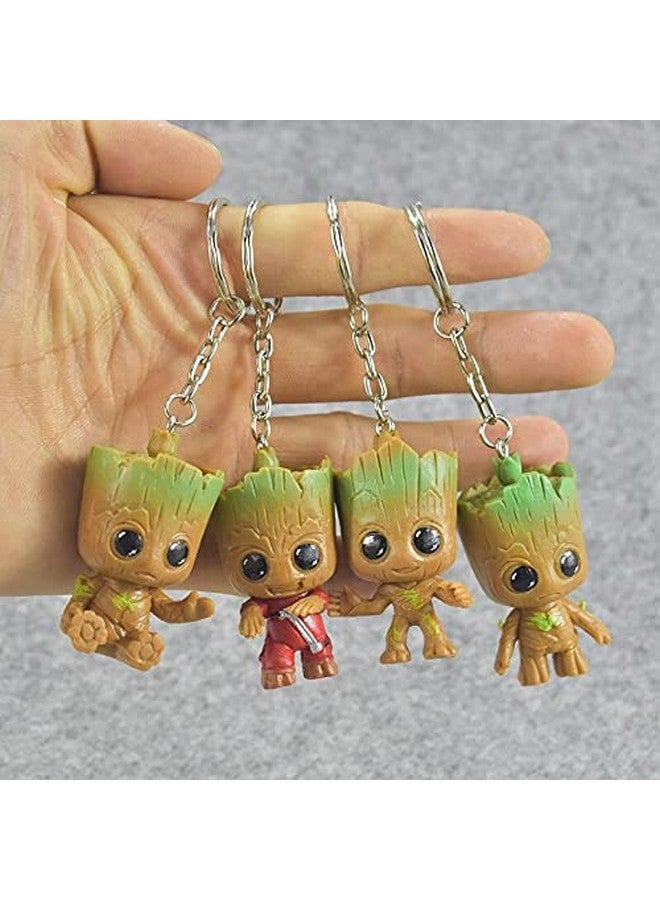RainSound Groot 3D action figure keychain (pack of 4) - Image 2