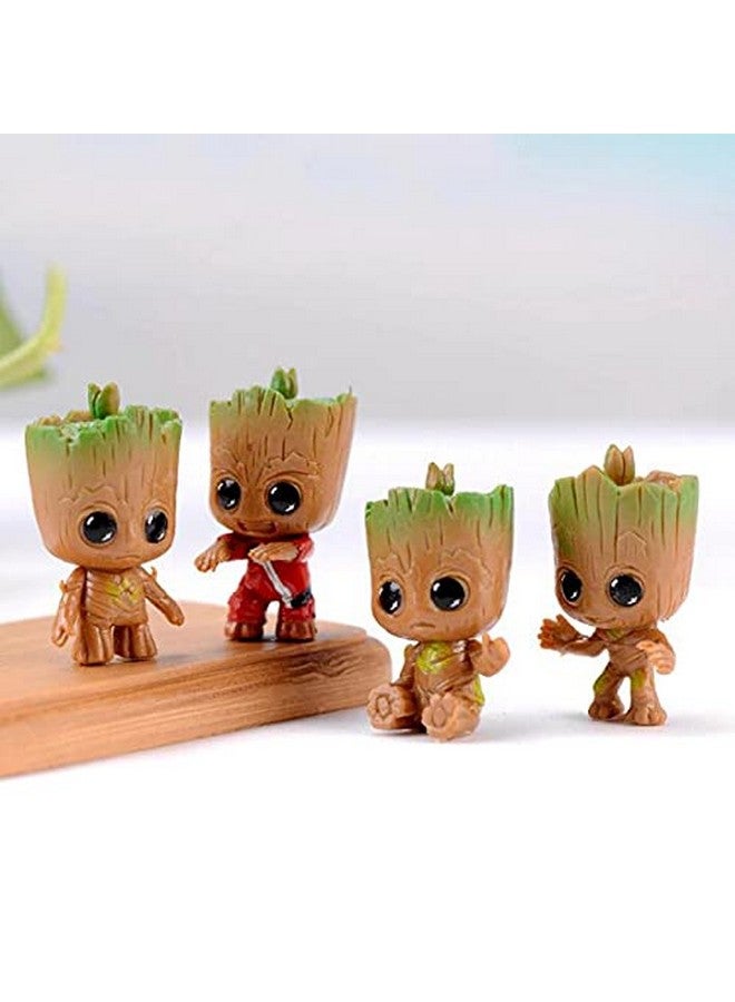 RainSound Groot 3D action figure keychain (pack of 4) - Image 3