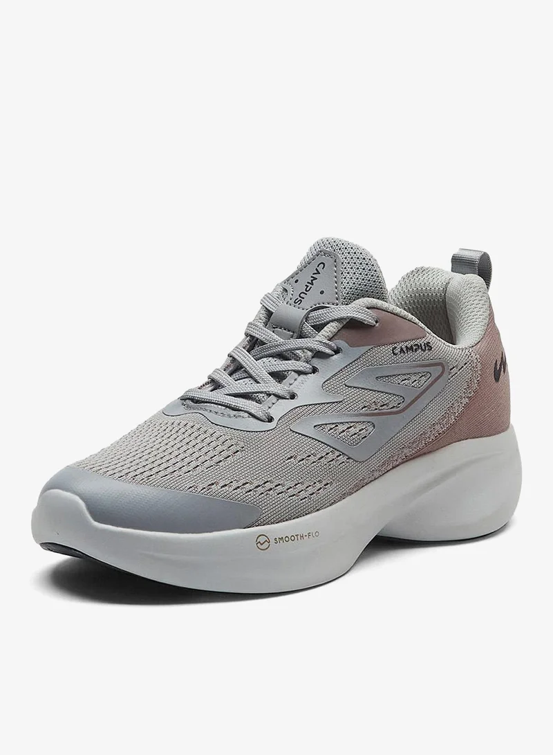 CAMPUS Women’s Grey Comfort Low Top Sneakers – Clean Monotone Design Shoes that Instantly Stands Out