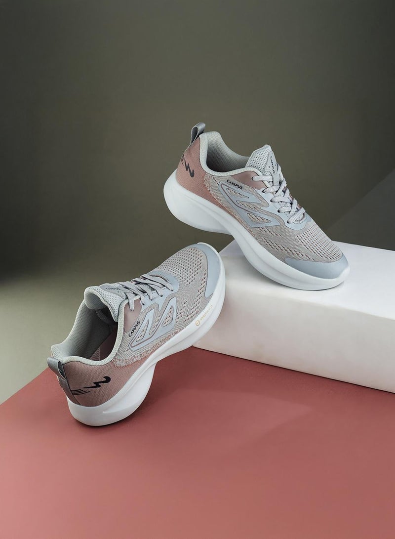 CAMPUS Women’s Grey Comfort Low Top Sneakers – Clean Monotone Design Shoes that Instantly Stands Out - Image 1