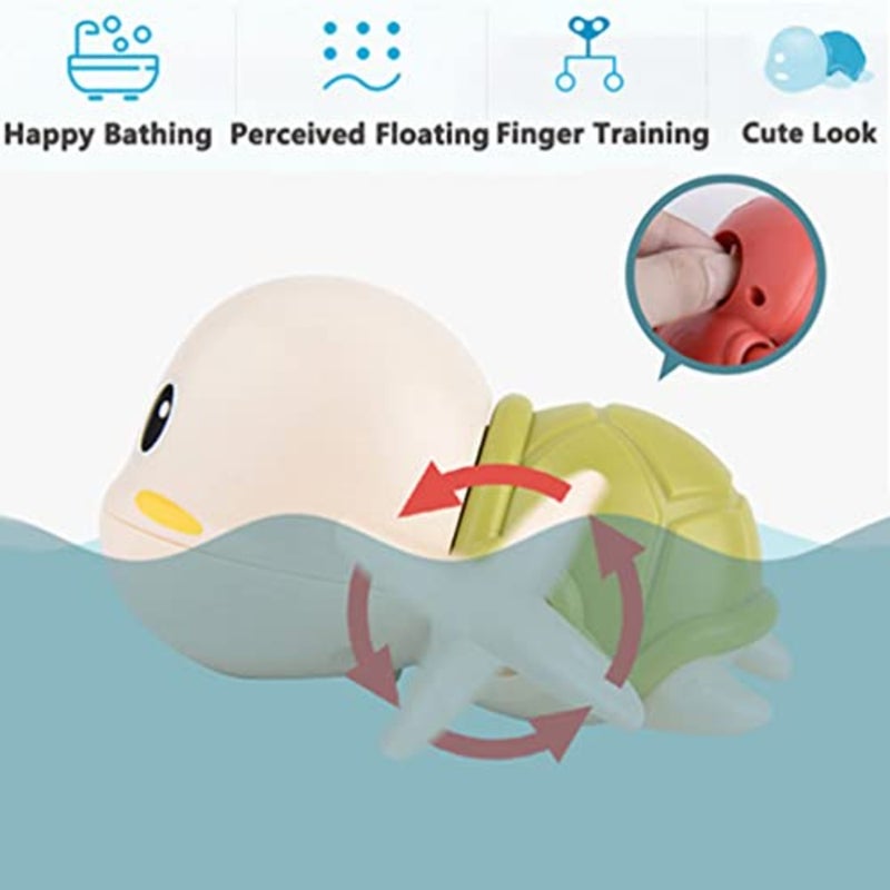 Bath Toy, Cute Animal Clockwork Bathtub Swimming Pool Toy, Baby Bath Toys for Toddlers 1-3, Boys and Girls Water Bath Toy Set, 5 Pack - Image 3