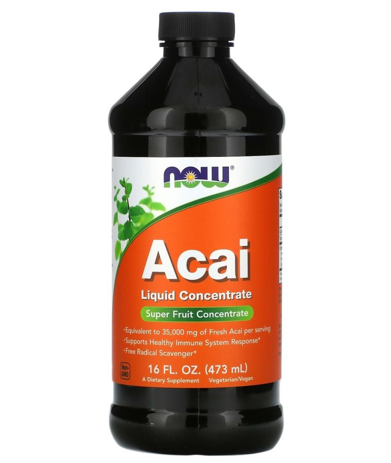 now Acai Liquid Concentrate 500 mg 16 fl oz (473 ml)