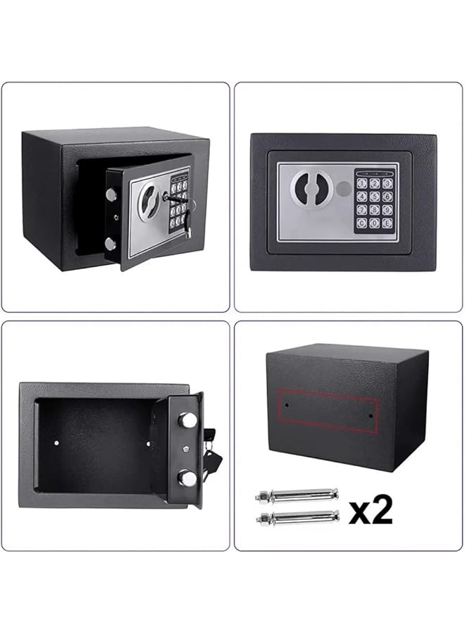 erorex Safe Deposit Case Electronic Digital Keypad Lock Safe Security Box All Steel For Home Office - Image 4
