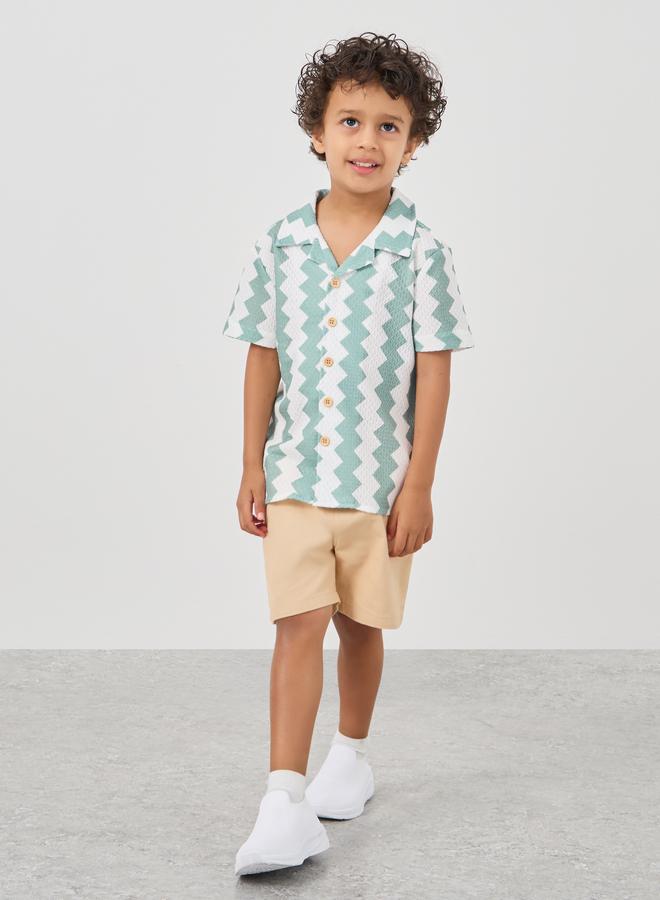 Styli Styli All-Over Print Resort Collar Shirt  - Image 2