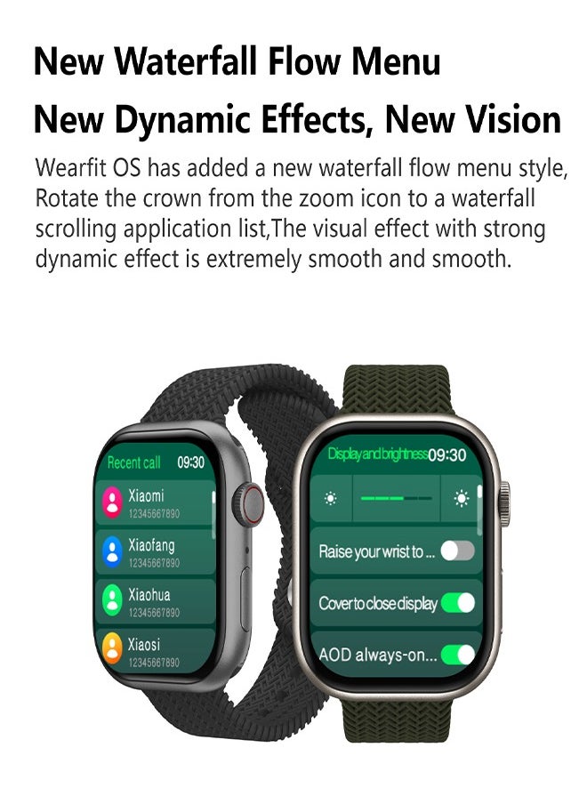 DAREU - Smart Watch with 2.02 HD AMOLED Display, Bluetooth Calling, AI Voice Assistant, Heart Rate, Blood Pressure & Oxygen Monitor, Compatible with Android & iOS, Includes Extra Strap - Image 1