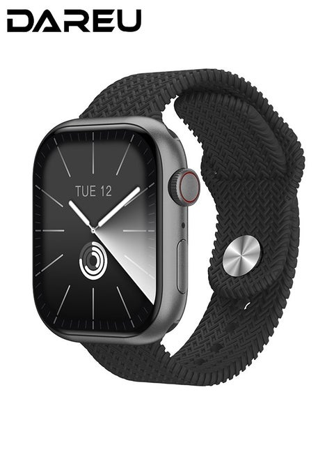 Smart Watch with 2.02 HD AMOLED Display, Bluetooth Calling, AI Voice Assistant, Heart Rate, Blood Pressure & Oxygen Monitor, Compatible with Android & iOS, Includes Extra Strap