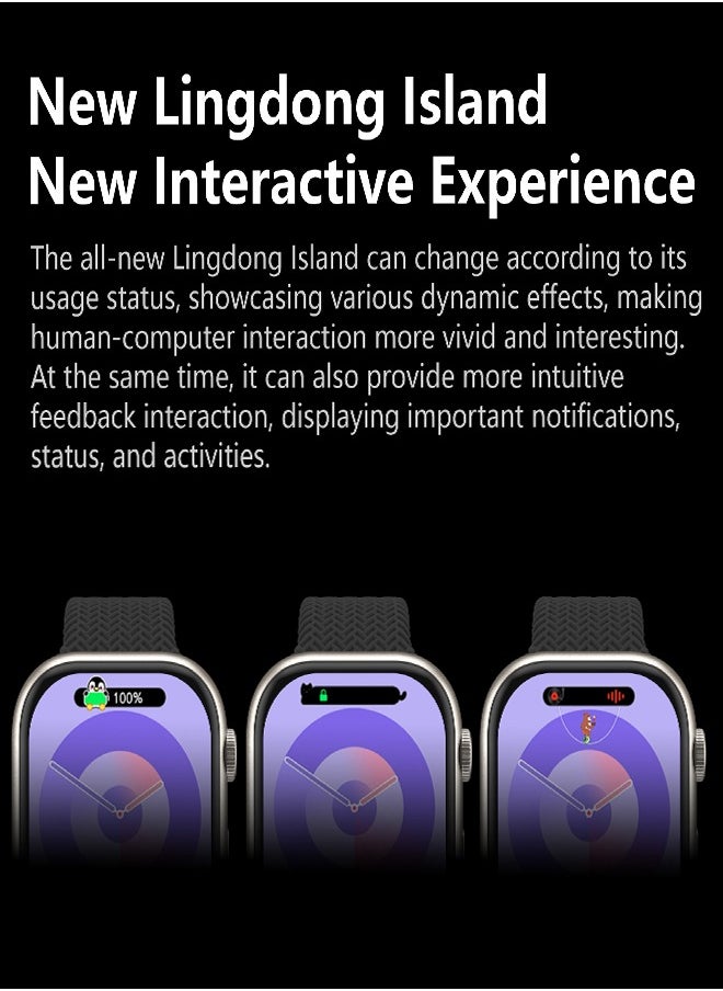 DAREU - Smart Watch with 2.02 HD AMOLED Display, Bluetooth Calling, AI Voice Assistant, Heart Rate, Blood Pressure & Oxygen Monitor, Compatible with Android & iOS, Includes Extra Strap - Image 1