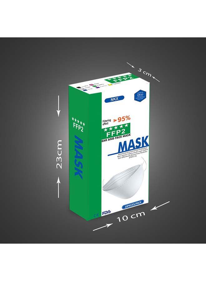 NIBEMINENT 10-Pieces FFP2 Particulate Respiratory Face Mask - Image 3
