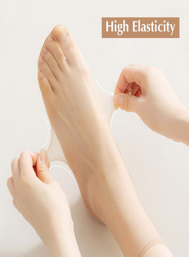 Telooco 10 Pairs Ankle Sheer Socks Thin Nylon Pop Socks Silky Breathable Hosier Transparent Short Dress Stockings See Through Sock for Women - Image 3