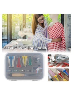 Excefore Bias Tape Maker Tool Kit Set, 6MM/9MM/12MM/18MM/25MM Bias Tape Maker with Wooden Awl, Adjustable Bias Binder Foot, 4 Pcs Sewing Clips, 50Pcs Ball Point Pins, for Fabric Sewing and Quilting  - Image 2