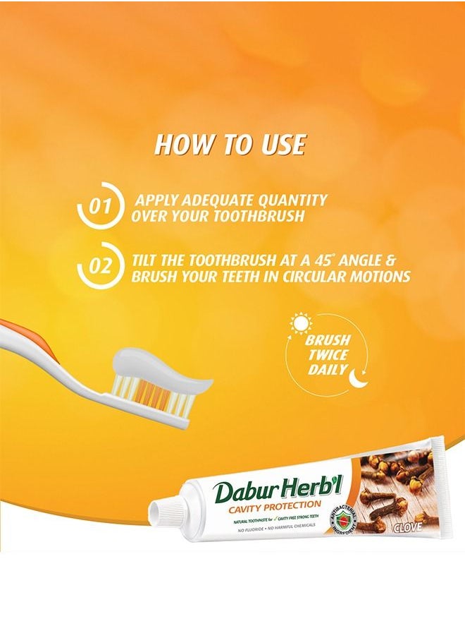 Dabur - Dabur Herbal Cavity Protect Clove Toothpaste - Mini Travel Size Toothpaste,20g - Image 1