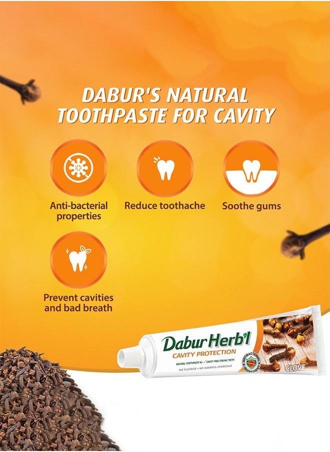 Dabur - Dabur Herbal Cavity Protect Clove Toothpaste - Mini Travel Size Toothpaste,20g - Image 1