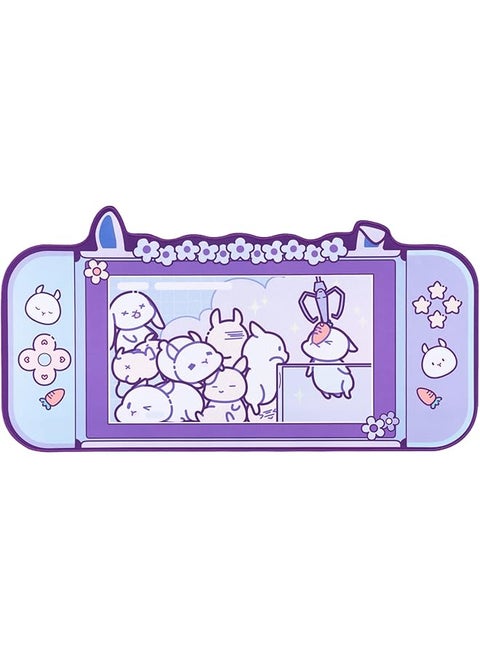 Bunny Mouse Pad Non Slip Rubber Base Desk Mat For Keyboard And Mouse Perfect For Gaming Writing Or Home Office Work Mouse Pad Video Game