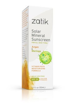 zatik Argan & Moringa Solar Mineral Sunscreen 1.7 Fz  - Image 3