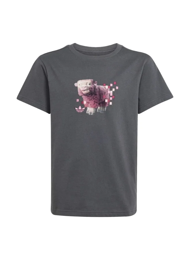 اديداس adidas GFX TEE Grey Originals Kids T-SHIRTS