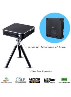 Portable Mini DLP Projector with Smart WIFI Bluetooth Projector