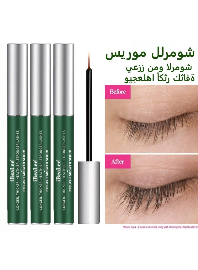 iBealee 3-PACKS Eyelash Growth Serum｜Natural Plant Extracts,Boosted Grouth and Thicker 8ml*3 - Image 1