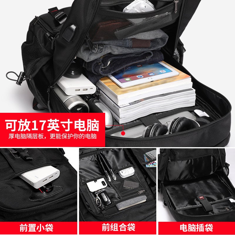 Super Large Capacity Men'S Backpack Premium Travel Backpack Sports Outdoor Luggage Bag Mountaineering Bag Waterproof Schoolbag - Image 5