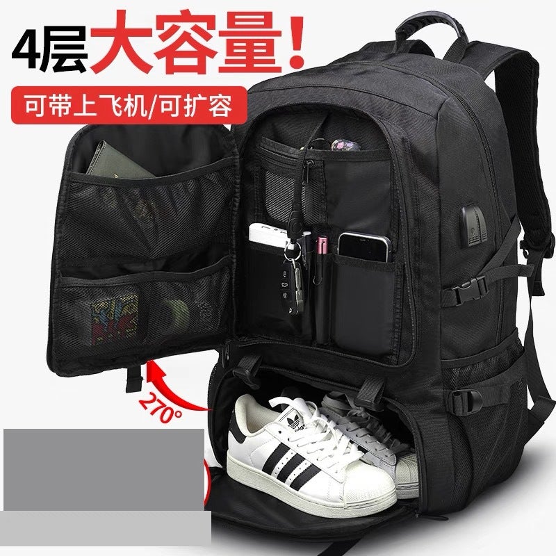 Super Large Capacity Men'S Backpack Premium Travel Backpack Sports Outdoor Luggage Bag Mountaineering Bag Waterproof Schoolbag - Image 3