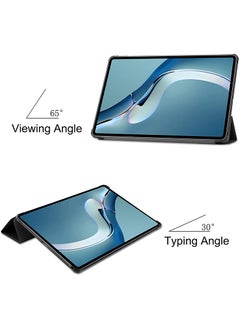 Theodor Protective Flip Case For Huawei MatePad Pro 12.6 (2021) With Trifold Stand Auto Wake Sleep Shockproof Cover Llamazing lama  - Image 4