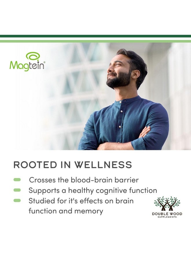 Double Wood Supplements Magnesium L Threonate, Magtein™, Sleep and Cognitive Support - High Absorption - Most Bioavailable Form of Magnesium - 2,000 mg - 120 Capsules - Image 3