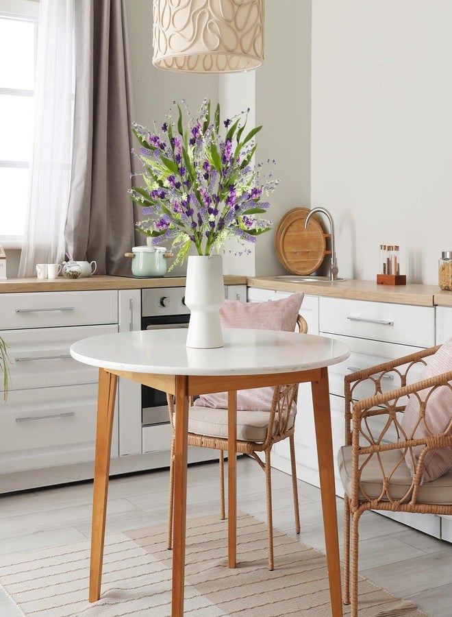 Giegxin 6 Bundles Artificial Silk Wildflowers Flowers 19.6 Inch Fake Wildflower Bouquets Stems Faux Plants for Wedding Table Centerpiece Home Garden Kitchen Window Office Decor(Lavender) - Image 4