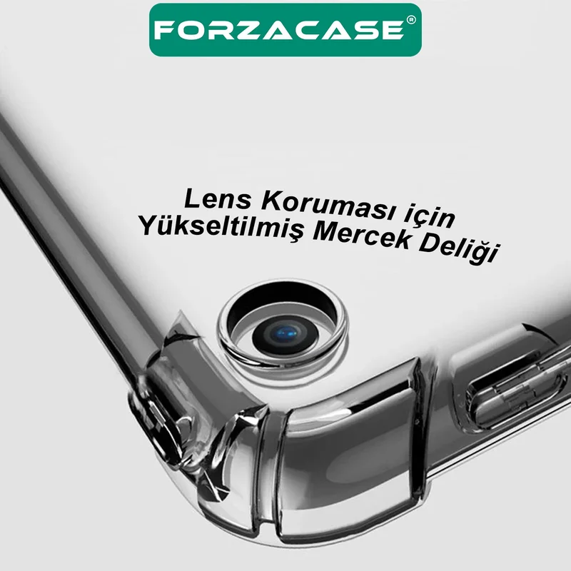 Forzacase Anti Shock Silicone Case Compatible with Samsung Galaxy Tab S9 Fe Plus 12.4'' Transparent - FC014