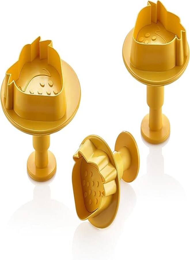 SUN PLAST STRAWBERRY PLUNGER CUTTER (3 pcs)