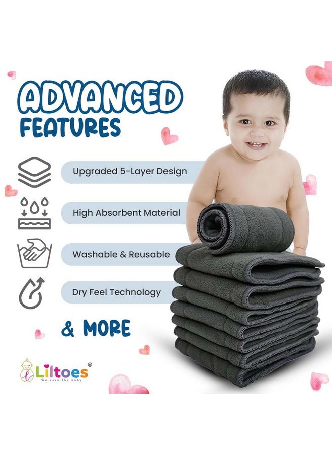 Smartdry 5-Layer Booster Pads For Cloth Diaper | High Absorbent 5 Layer Washable And Reusable | Wet Free Booster Inserts | The Ultimate Baby Cloth Diaper Soaker Inserts Pack Of 5 - pzsku/ZC29BF37BC33701C4601FZ/45/_/1735566808/52632f97-7ae6-4ed7-98fc-2e8276fa9cc8