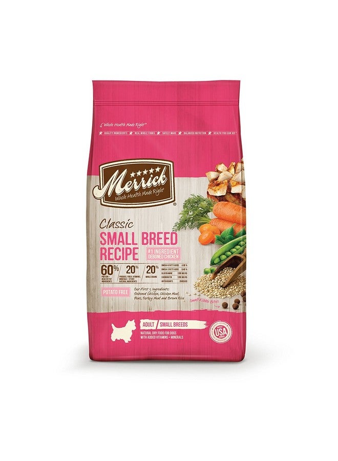 Merrick Healthy Grains Premium Dry Dog Food For Small Dogs, Wholesome And Natural Kibble, Small Breed Recipe  4.0 Lb. Bag - Image 1