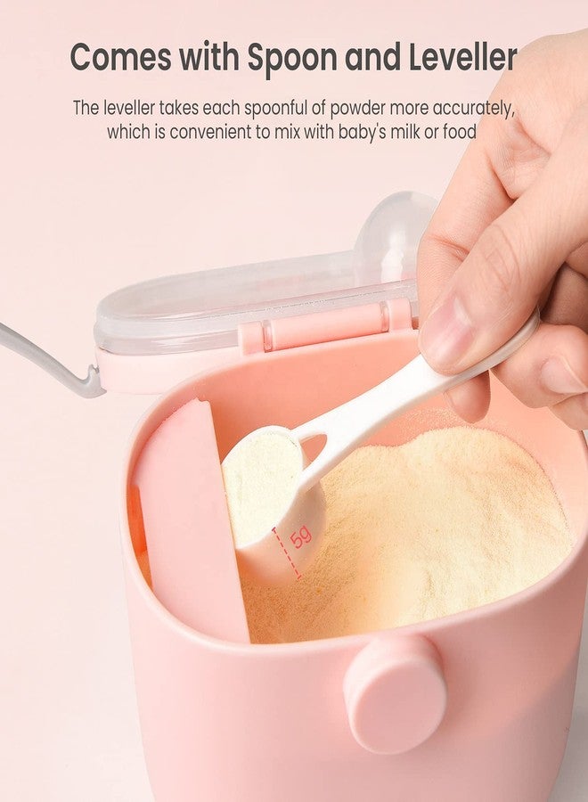 HOLLIO First Feed Box for Baby, Powder Box Containers with Lids and Spoons Kids Milk Powder Box Multi-Functional Meal Box 180gram (Orange) - Image 4