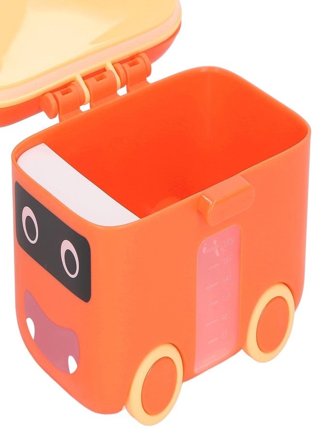 HOLLIO First Feed Box for Baby, Powder Box Containers with Lids and Spoons Kids Milk Powder Box Multi-Functional Meal Box 180gram (Orange) - Image 3