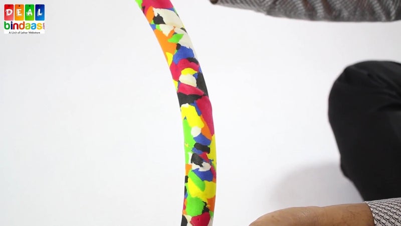 TOY CLOUD Hula Hoop for Adults & Kids - 56cm Foam Yoga Fitness Ring, Interlockable Gymnastics Rings, Multi-Colour - Image 3