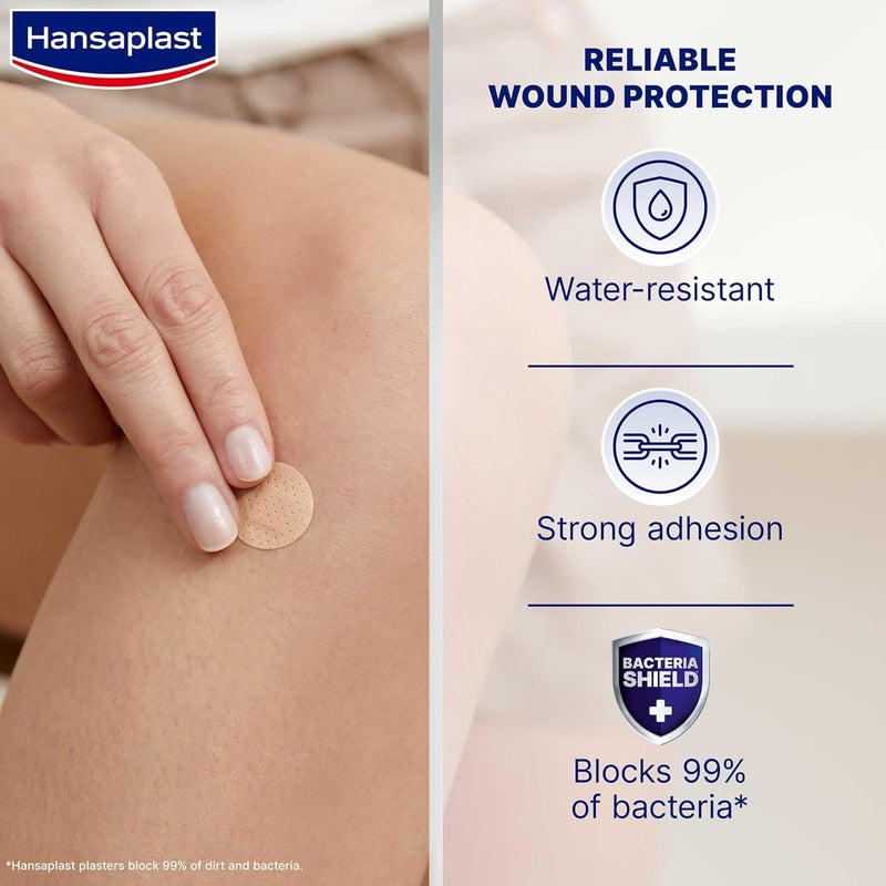 Hansaplast Universal Spot Plasters, Water-Resistant & Strong Adhesion, 50 Strips - Image 2