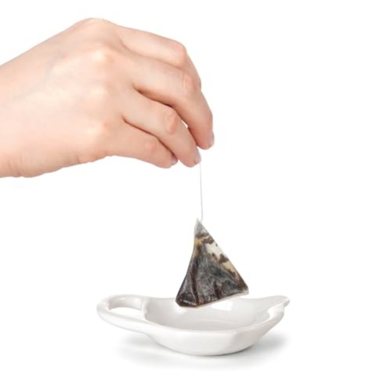12 Pack Ceramic Tea Bag Holder Plates, Teapot Shaped Tea Bag Coaster for Used Tea Bag, Small Tea Bag Dish Set, Afternoon Tea Accessories - Image 5