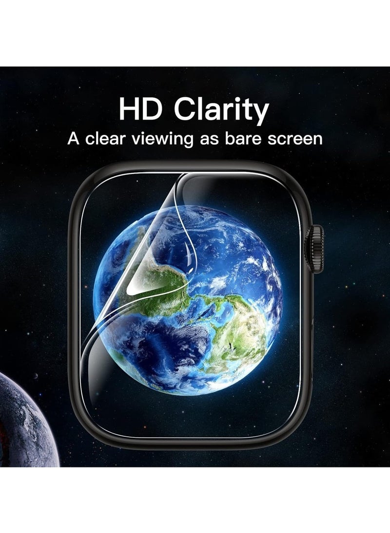 حماية شاشة لسلسلة Apple Watch 9/8/7 45mm فيلم TPU مرن مضاد للخدش HD واضح 3-pack - Image 3