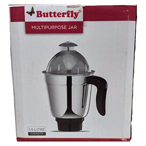 Butterfly MGA Multipurpose Blender Jar -1.5L (Black) Stainless Steel, 50 Kilowatts, 500 Watts - Image 1