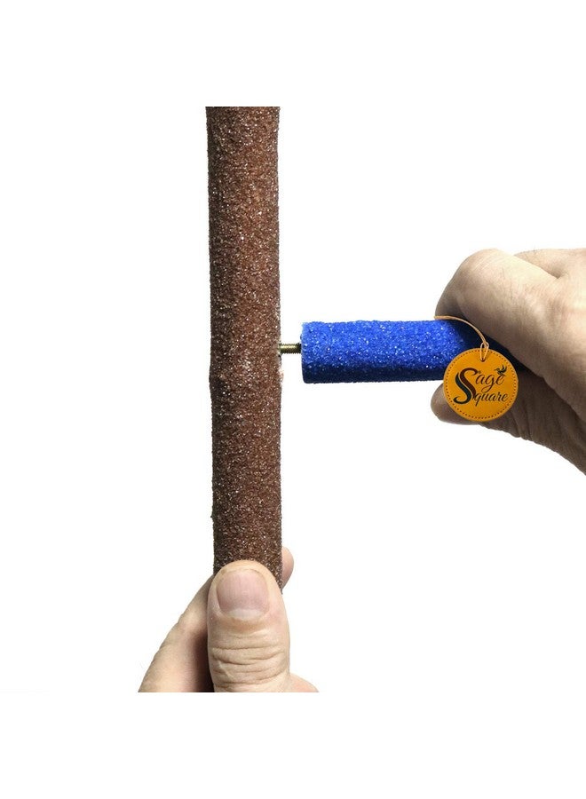 سايج سكوير قفص تسلق مرح من الخشب الطبيعي مكون من 3 مراحل من Sage Square، حامل/لعبة للطيور على شكل مجثم معلق - Image 3