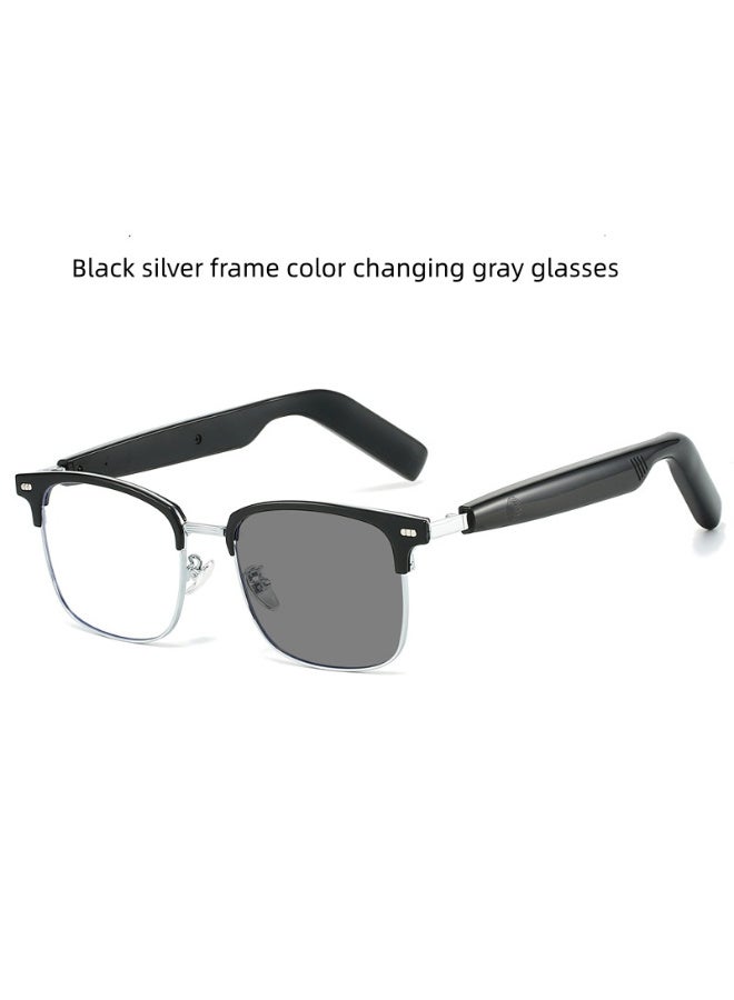 ZESITH Title: Matte Black Smart Bluetooth Glasses 15, Myopia Anti Blue Light Photochromic Sunglasses, Long Lasting, Unisex - Image 2