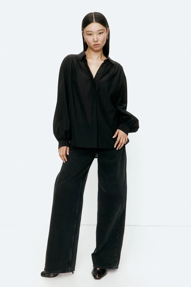 H&M Gathered blouse