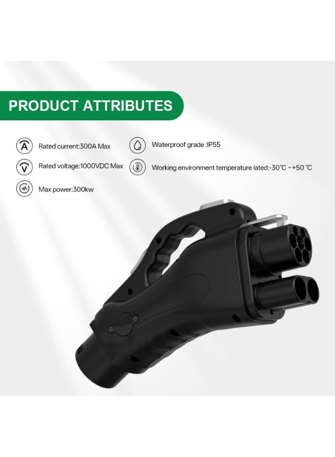 300kW CCS2 to GB/T EV Adapter 1000V 300A DC Fast Charging Converter IP55 CE Certifie - Image 4