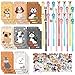 LiYiQ 148 Pcs Dog Party Favors Return Gifts Bulk Dog Paw Mini Notebooks Pens Stickers Set for Dog Themed Birthday Party Supplies Classroom Reward Gift Prizes Goodie Bags Stuffers - Image 3