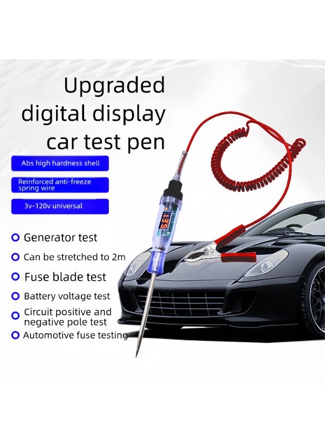 Flossie A retractable digital test pen with spring-loaded leads, compatible with 5–120 V, featuring a digital voltage display and automatic bidirectional voltage testing. Easy to use, beautifully designed, and powerful, it meets a variety of testing needs and requires no batteries. - Image 3