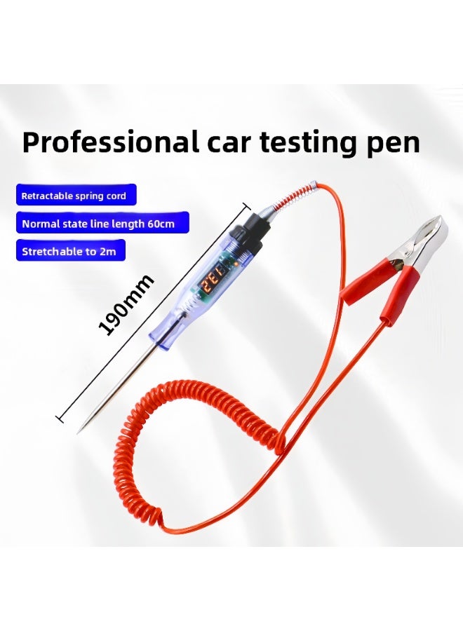 Flossie A retractable digital test pen with spring-loaded leads, compatible with 5–120 V, featuring a digital voltage display and automatic bidirectional voltage testing. Easy to use, beautifully designed, and powerful, it meets a variety of testing needs and requires no batteries. - Image 4
