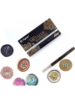 Profisher Sealing Wax Contour Touch Up Paint Pen Metallic 12 Color Options White  - Image 1